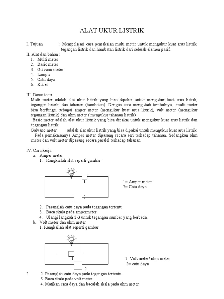 Alat Ukur Listrik