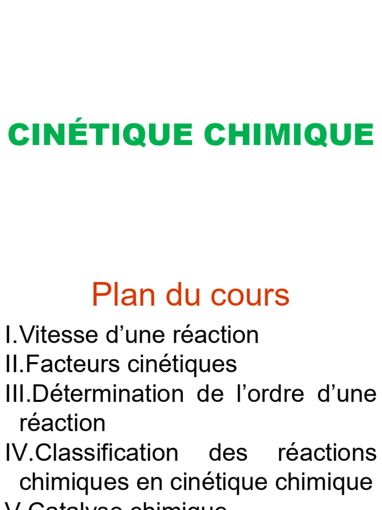 Chimique Cours 01 VE 2024 PDF — free download