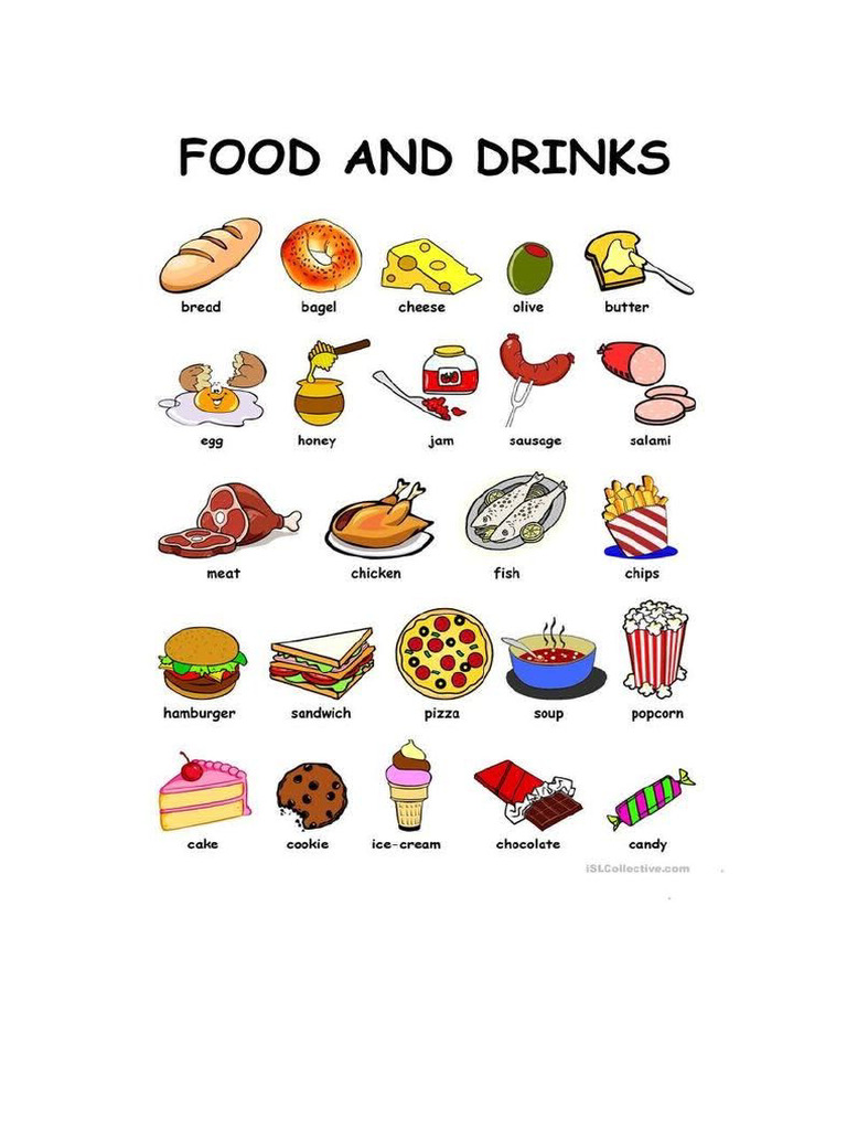 Food in General, Fruits Veggies Vocabulary | PDF