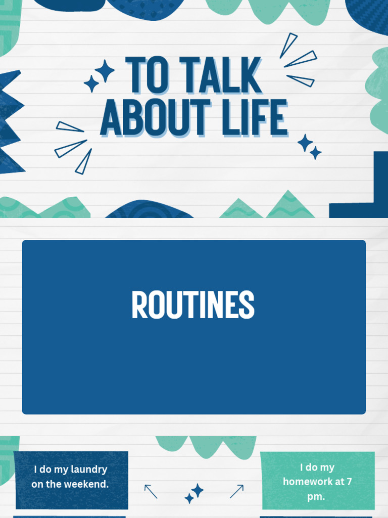 Routines, Adjectives and Articles | PDF