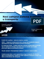 Novi Zahtjevi Sistema Kvaliteta U Transportu