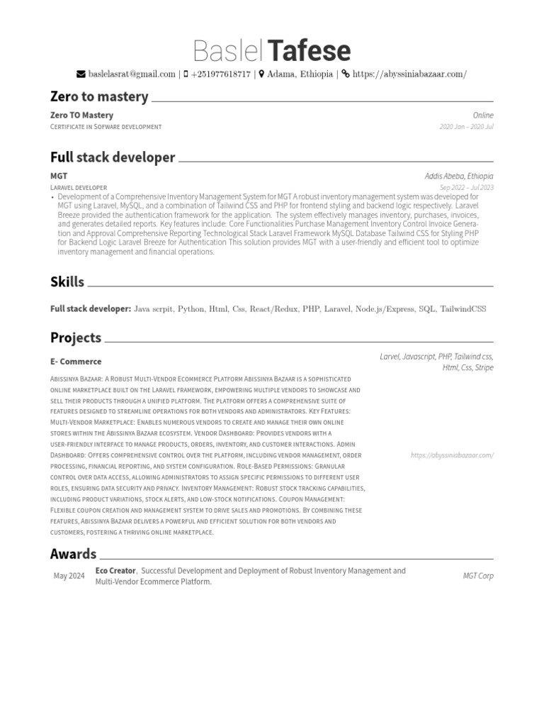 Baslel: Tafese | PDF