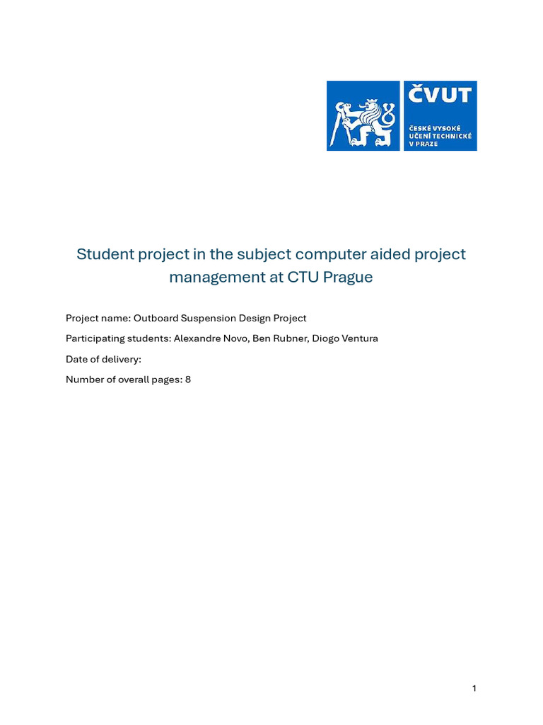 Computer Aided Project Management - Report | PDF