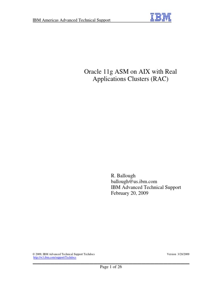 11gRAC ASM 1 | PDF | Oracle Database | File System