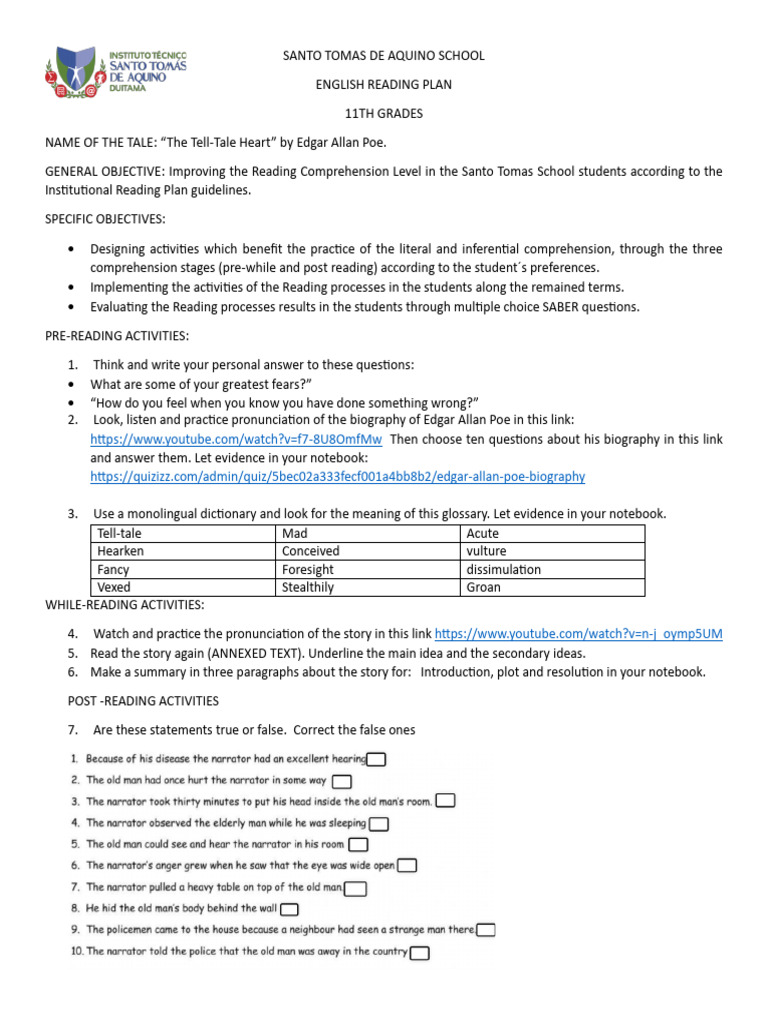 English Reading Plan | PDF