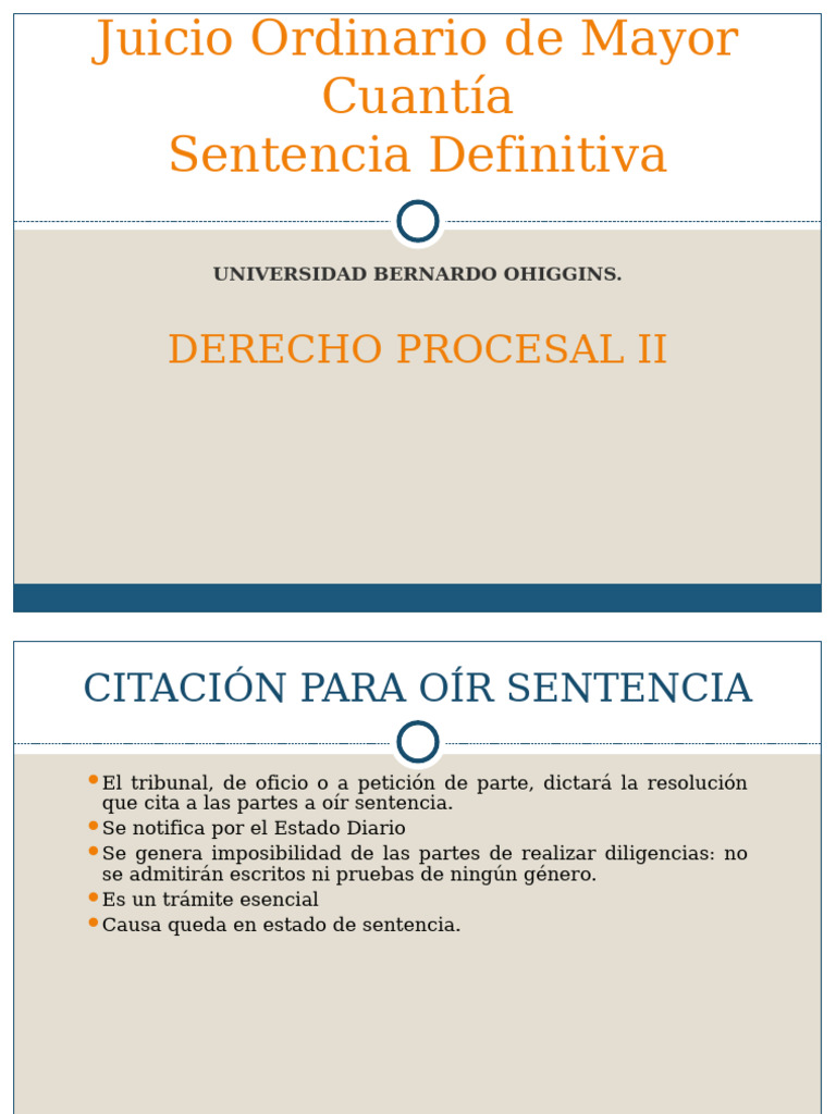 JOMC, Sentencia Definitiva (14º, Procesal II) | PDF