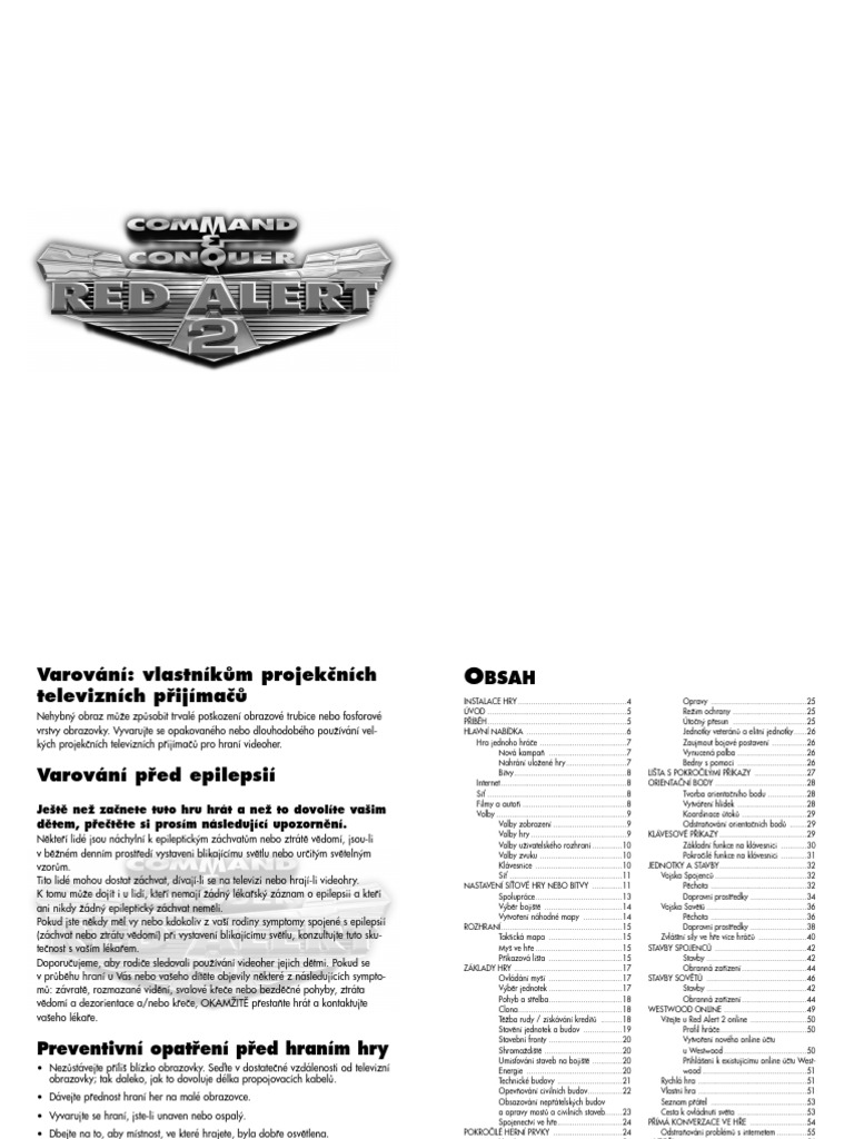 Red alert 2 czech manual pdf