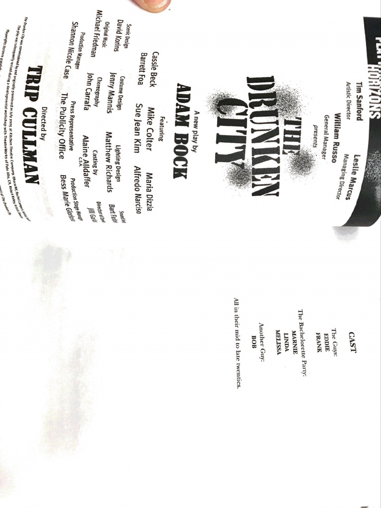 The Drunken City | PDF