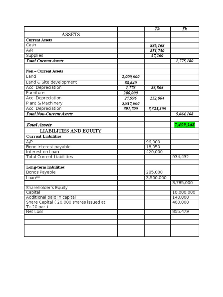 Balance Sheet | PDF | Expense | Depreciation