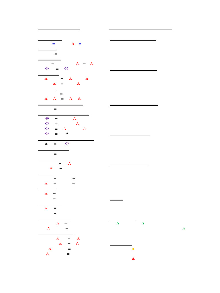 Formulario Algebra 1 Pdf