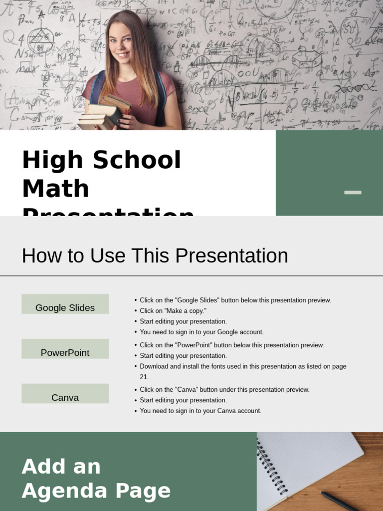 High School Math Presentation SlidesCarnival | PDF