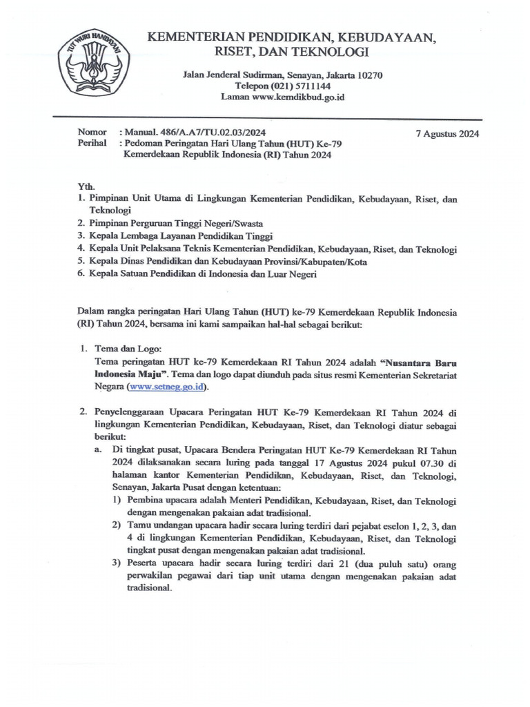 Curated visual reference: Fresh Look at Pedoman Peringatan Hut Ke 79 Kemerdekaan Ri Kemendikbudristek