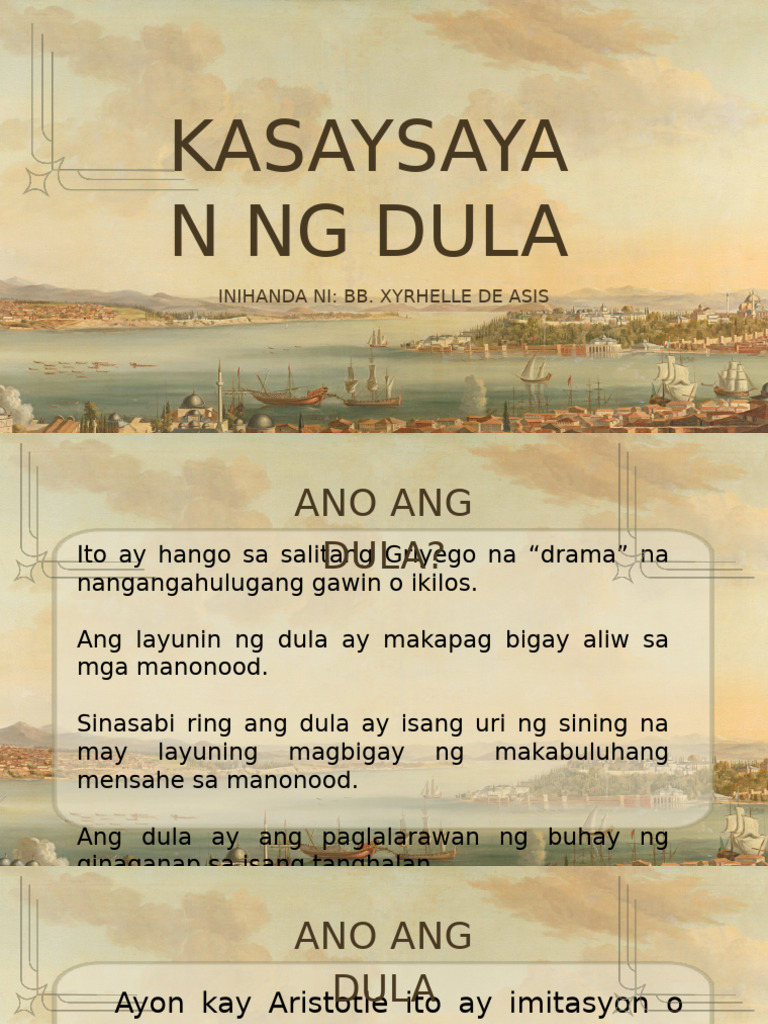 Lit 107 Kasaysayan NG Dula | PDF