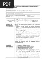 Ficha curricular disciplina Desenvolvimento e gestão do Currículo e processos de Supervisão