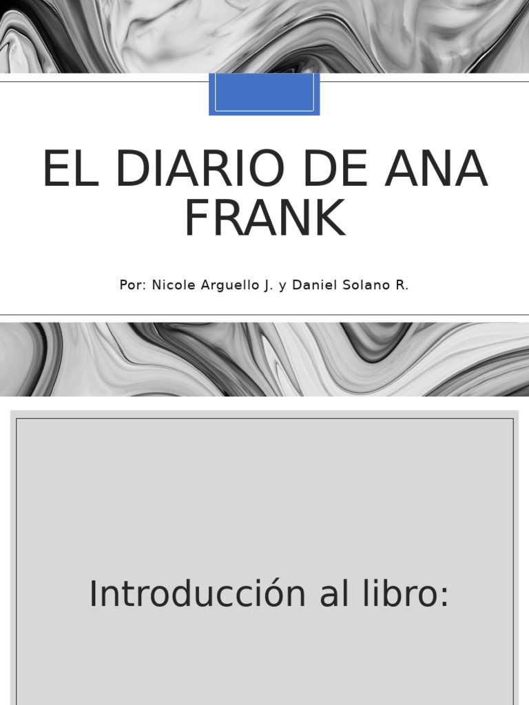 El Diario de Ana Frank | PDF