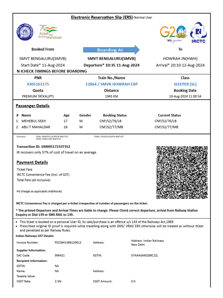 IRCTC Next Generation ETicketing System | PDF