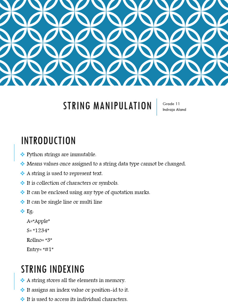 String manipulation pdf