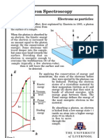 Photoelectron Spectroscopy: Electrons As Particles