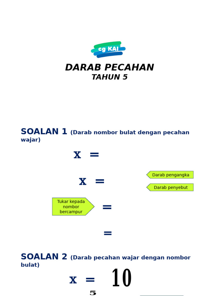 Darab Pecahan Tahun 5 Pdf