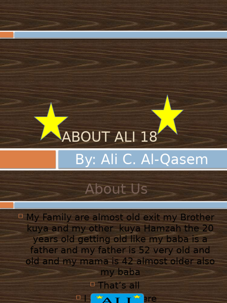 About Ali 18 | PDF