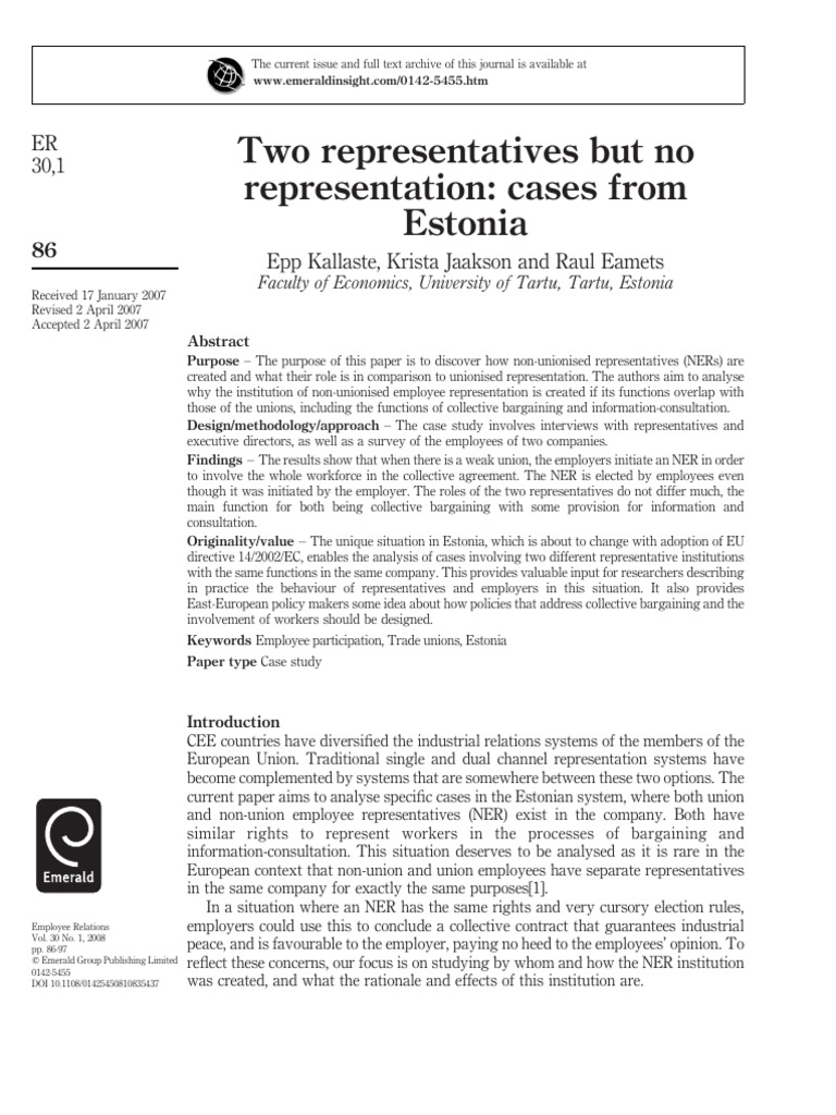 Two Representatives But No Representation | PDF