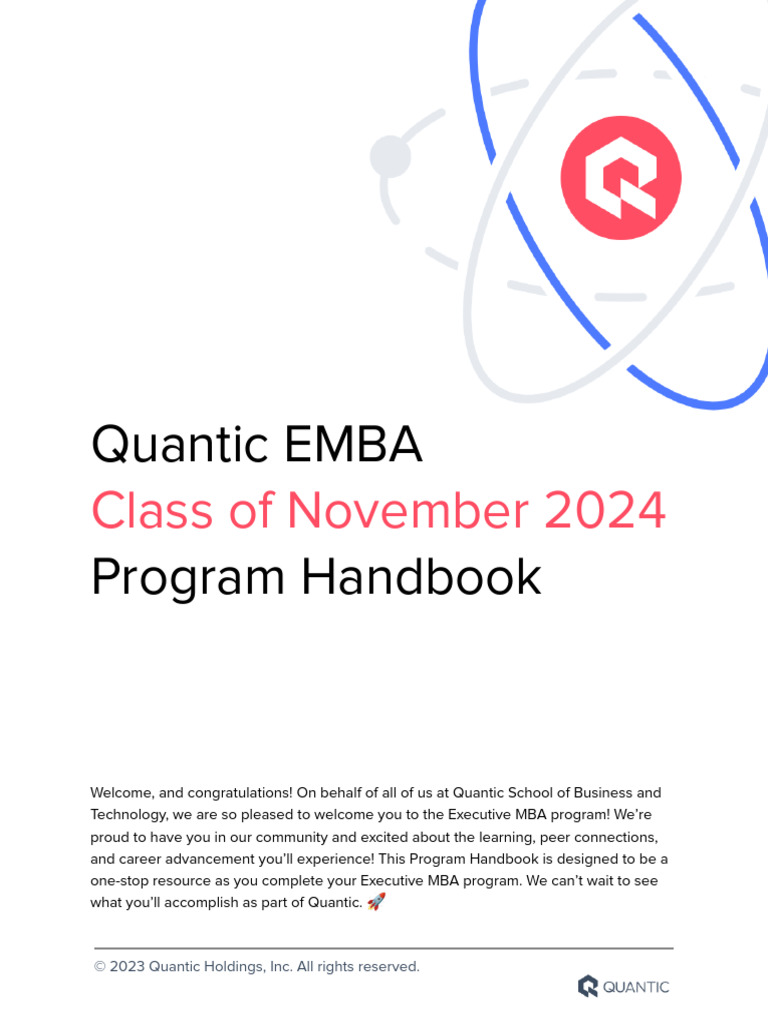 Program Handbook EMBA54 | PDF