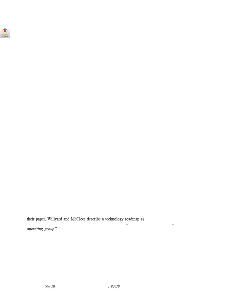 Model Based Systems Engineering Approach To Technology Roadmapping | PDF