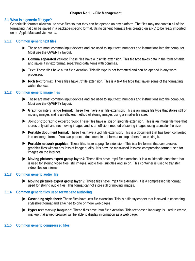 Chapter No 11 - Notes | PDF