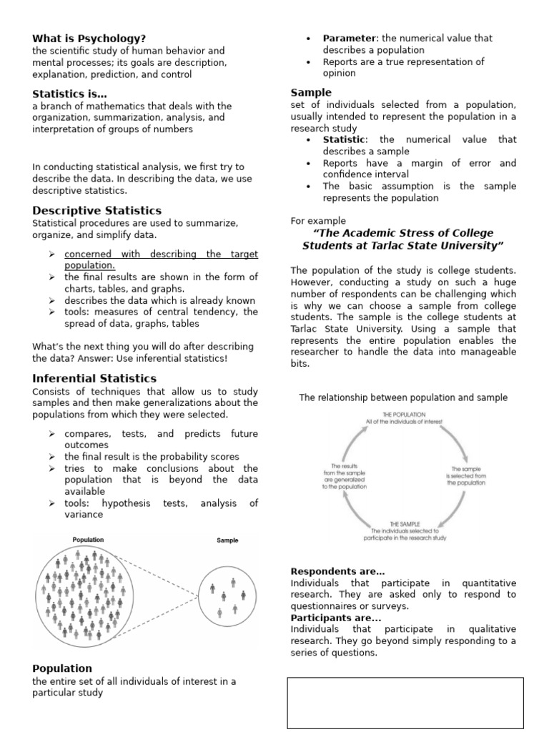 Introduction To Psychological Statistics Handouts Pdf