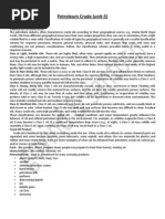 Petroleum Crude (Unit-5) : Types of Crude Oils