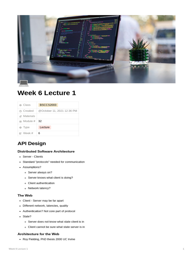 Week 6 | PDF | Networking | Internet & Web
