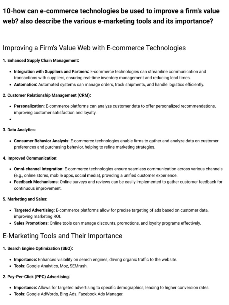 E Commerce | PDF