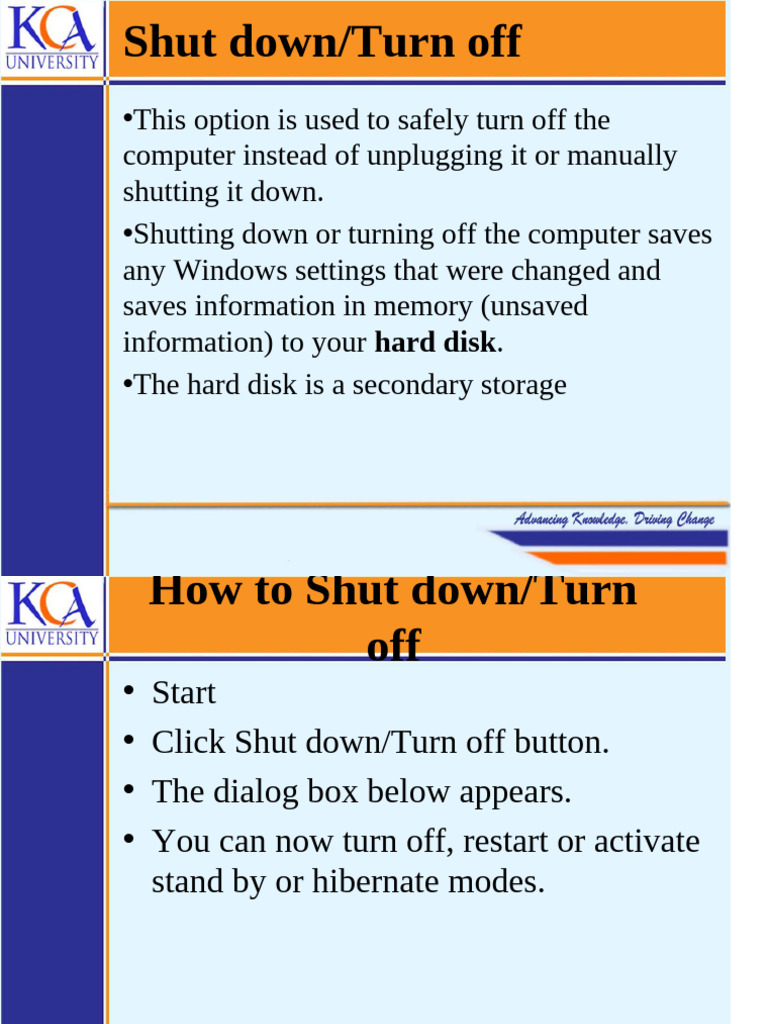 Topic 0-Starting The Computer | PDF