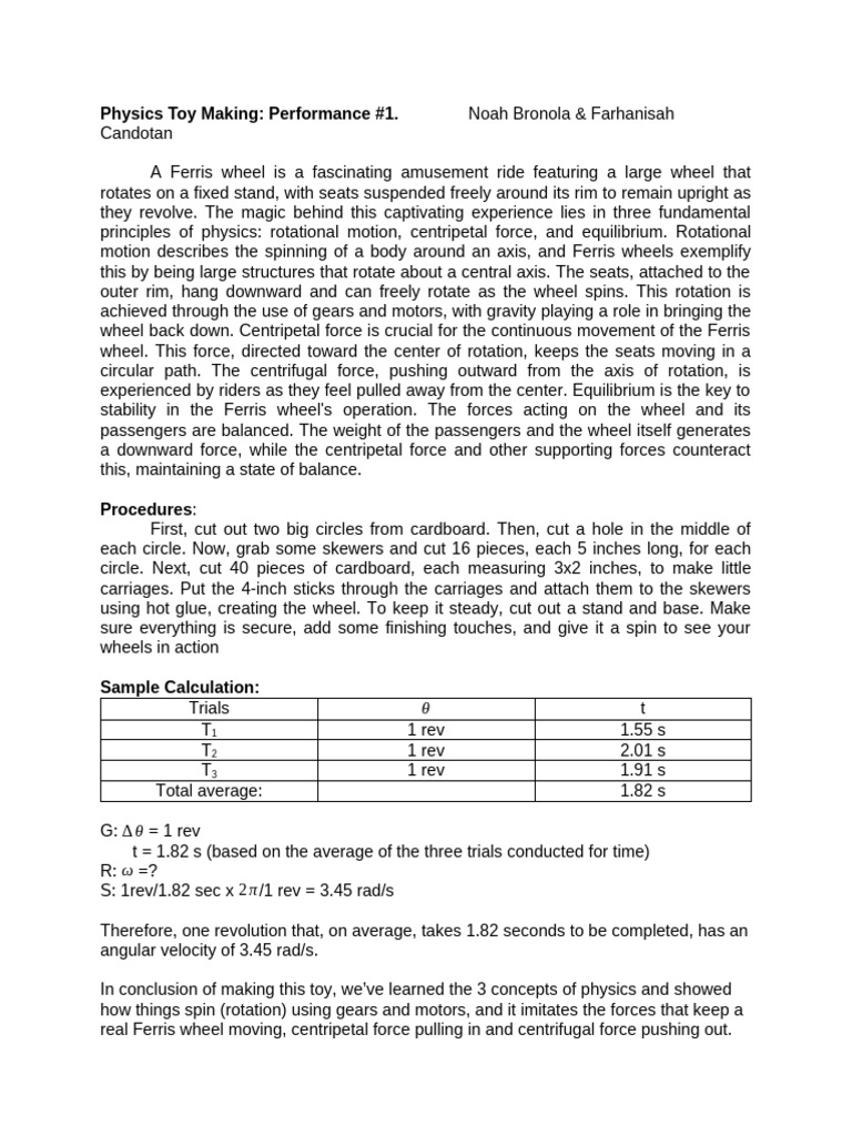 Physics toy making pdf