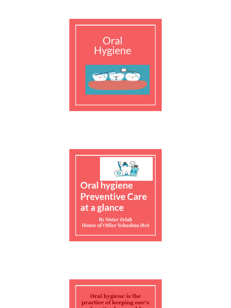Oral Hygiene by Zelah | PDF
