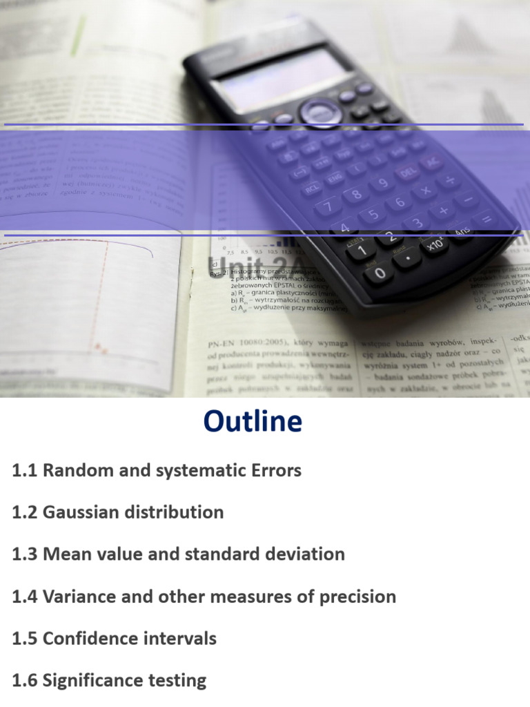 Unit 2A Error Analysis and Statistics | PDF | Accuracy And Precision ...