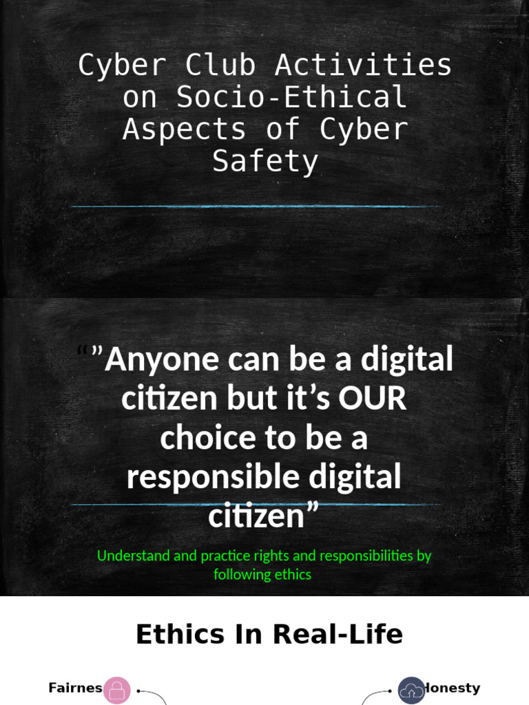 Cyber Club Activities for Digital Ethics | PDF | Social Media | Computers