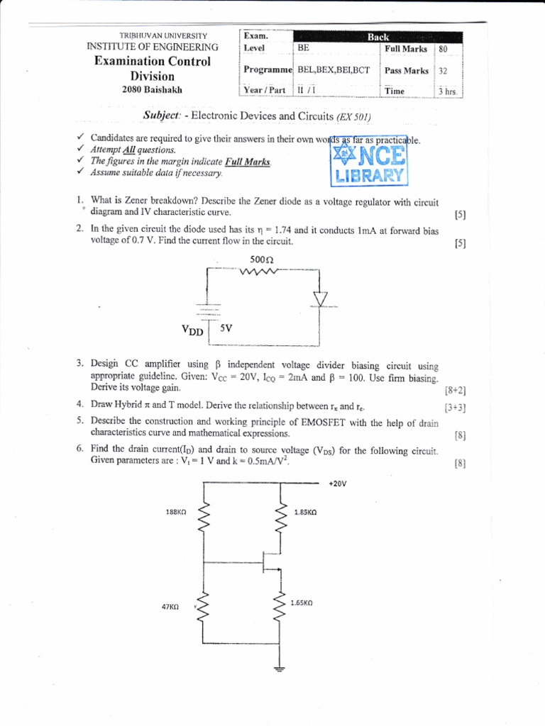 Past Questions Edc | PDF