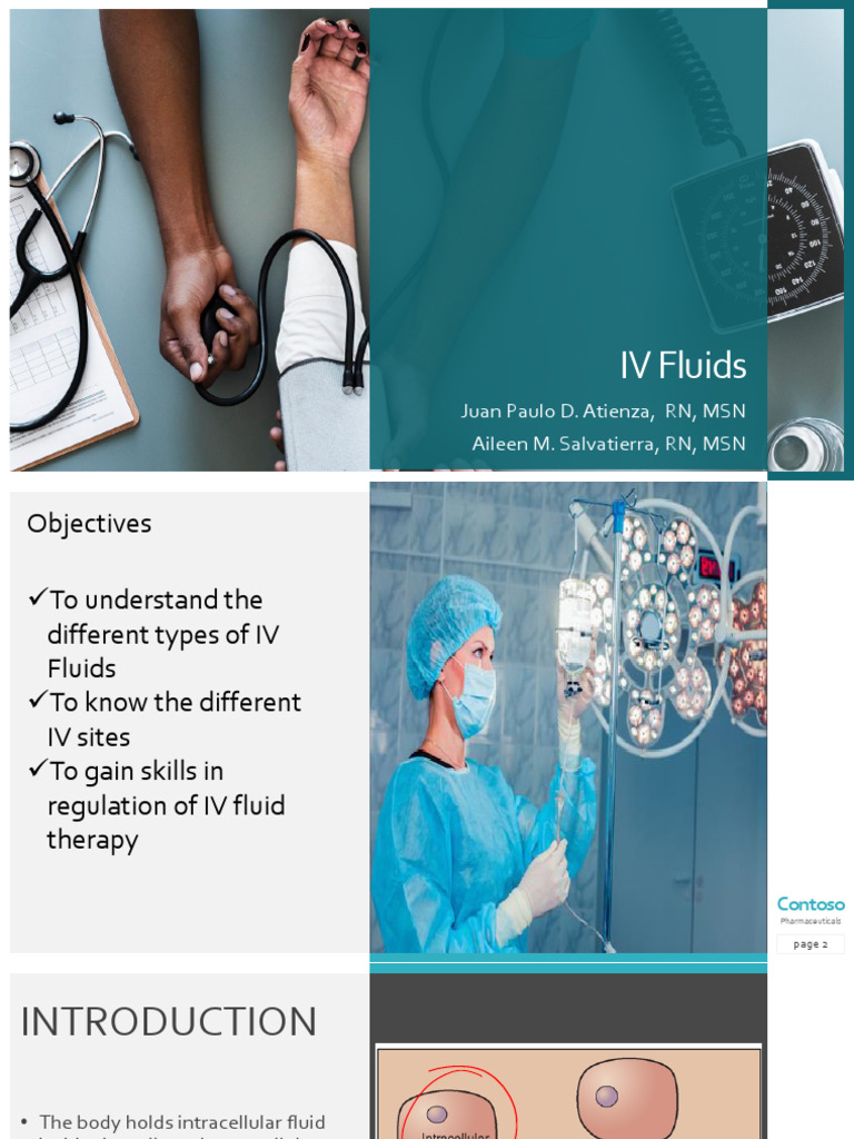 IV Fluids Lecture | PDF