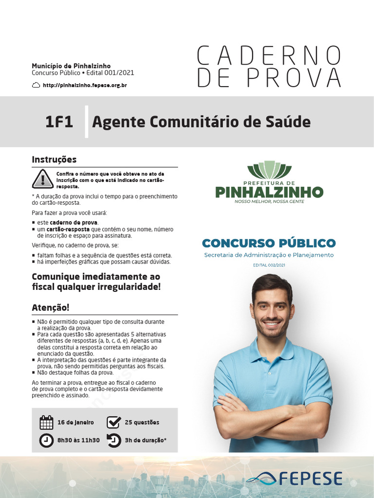 Prova de Agente - Comunitario - de - Saude | PDF