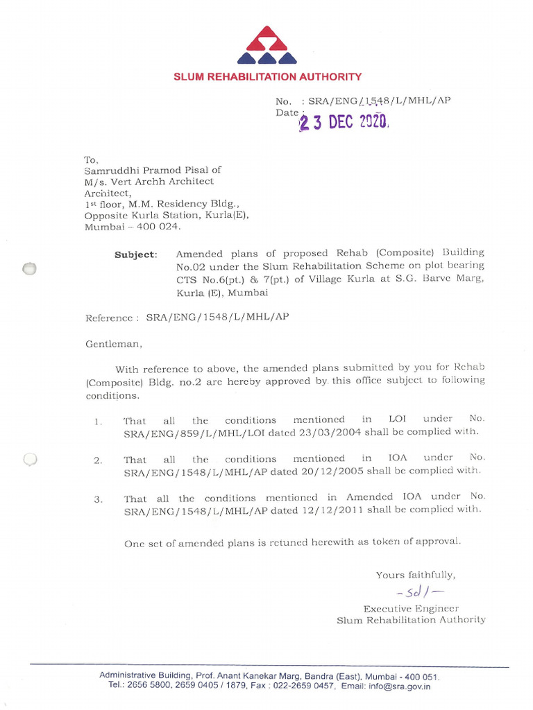 1 Building Plan Approval - NA Order For Plotted Development | PDF