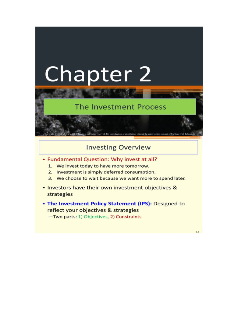 The Investment Process | PDF