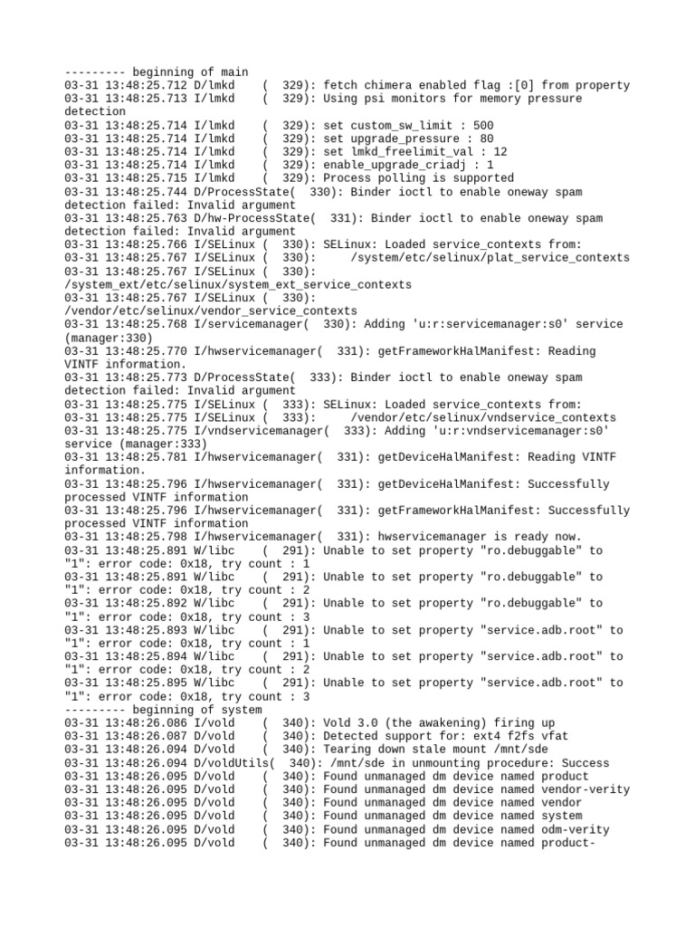 Logcat CSC Update Log | PDF