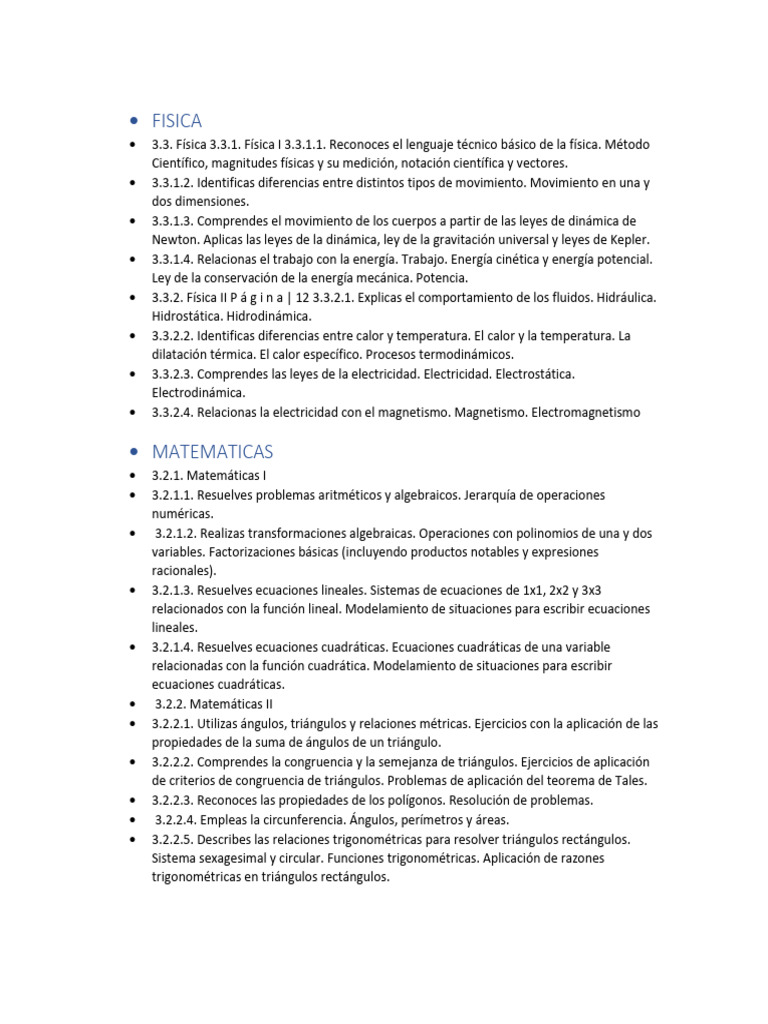 Temas de Estudio | PDF