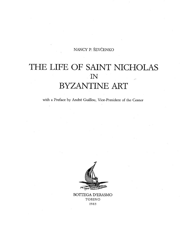 28 N.P. Ševčenko, The Life of Saint Nicholas in Byzantine Art | PDF