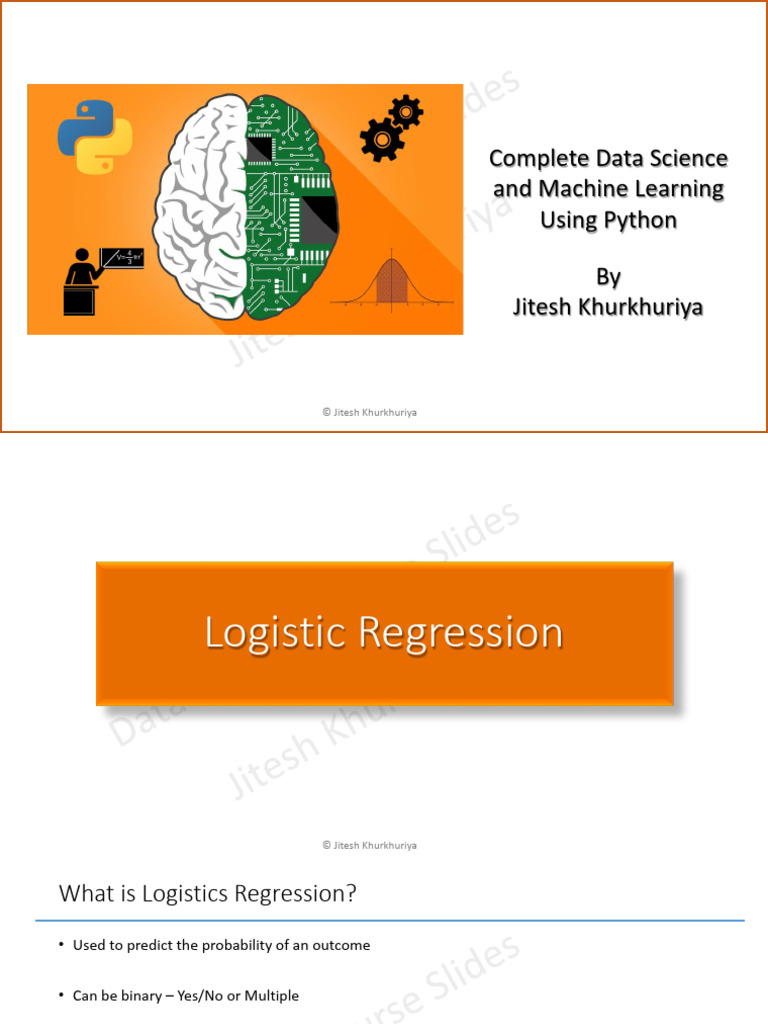 Logistic Regression Explained in Python | PDF | Logistic Regression ...