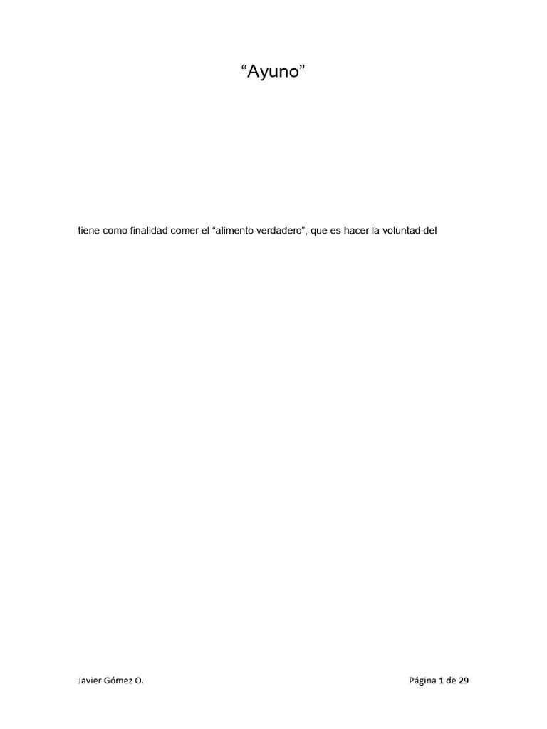 Ayuno Pdf