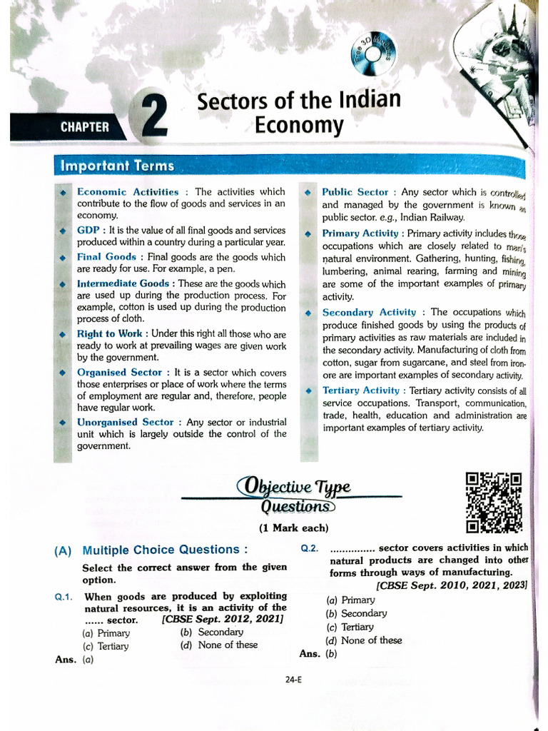 Sectors of The Indian Economy Full Chapter | PDF