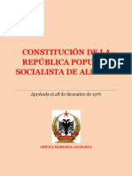 Constitución de La República Popular Socialista de Albania (1976)