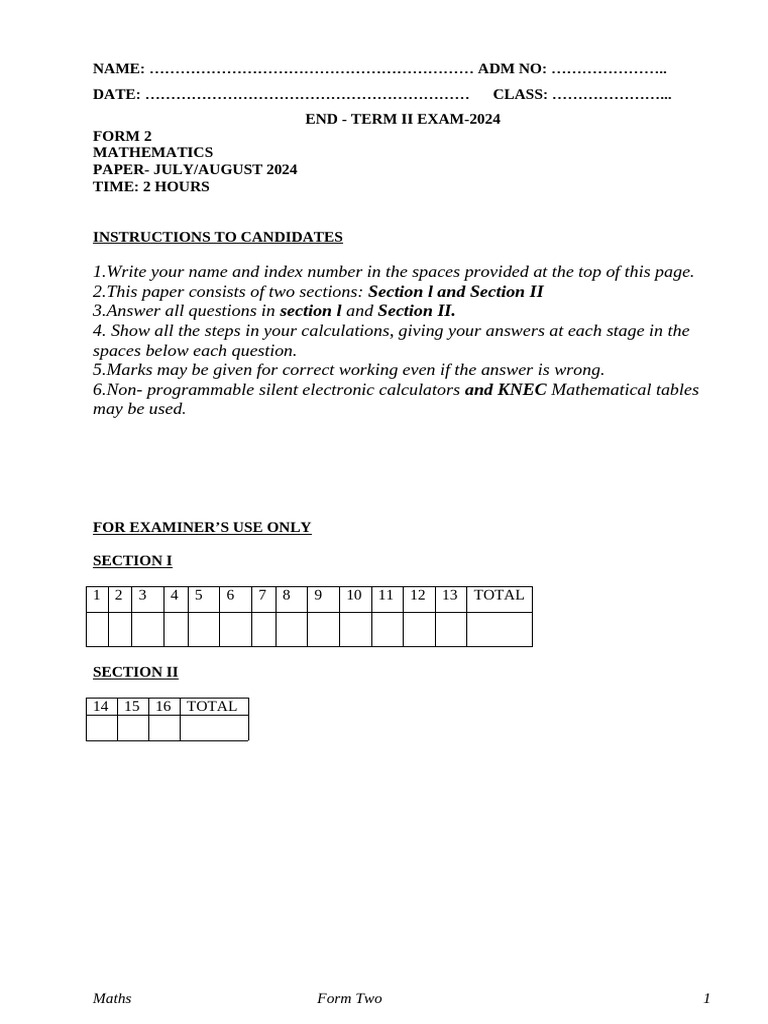 Math F2 QS | PDF